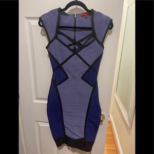 Purple wow couture bodycon dress